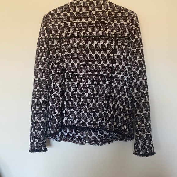 IRO ‘Kamber’ Tweed leather trim Jacket - Picture 5 of 7